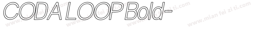 CODA LOOP Bold字体转换
